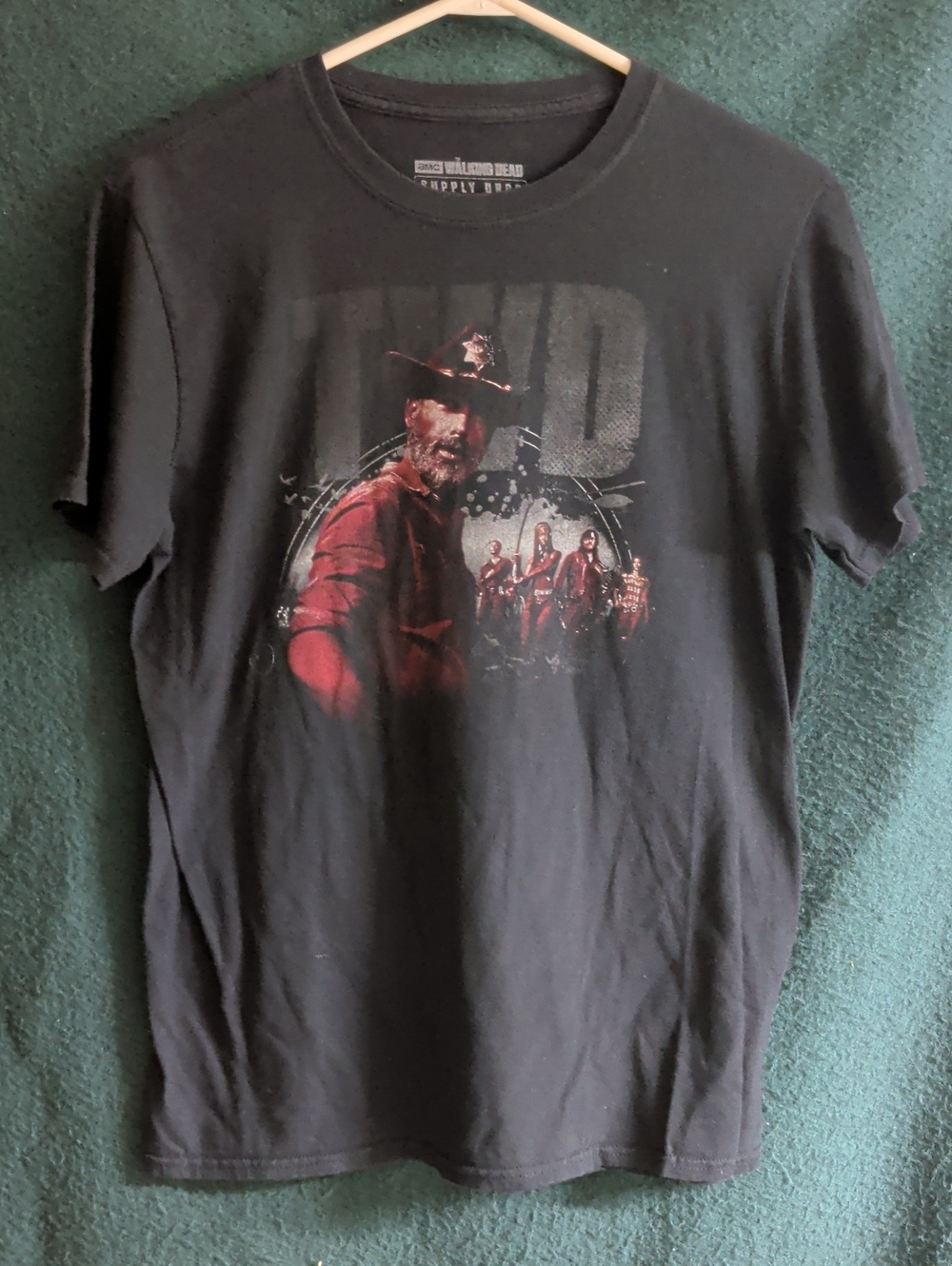 The Walking Dead Rick Grimes Short Sleeve Graphic Tee - Black